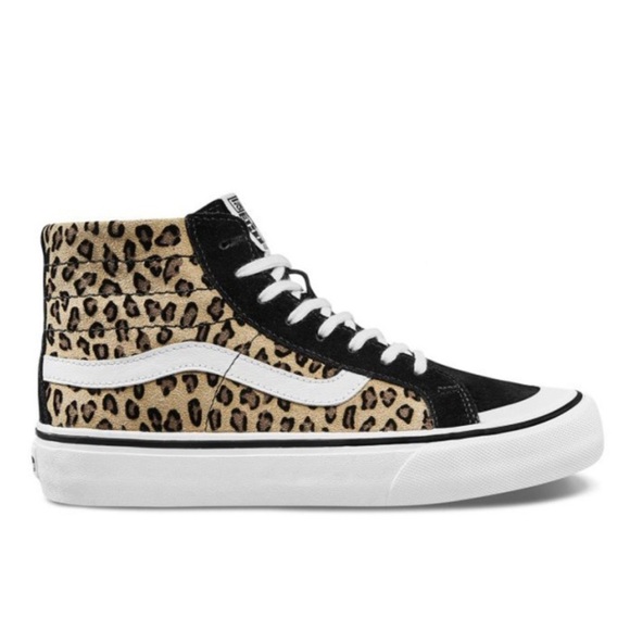 NIB Vans Leopard Print High-Top Sneakers - Picture 2 of 5